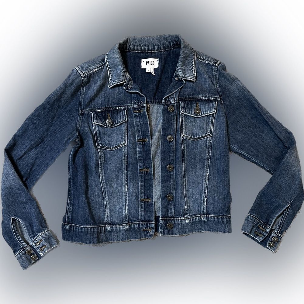 PAIGE Classic Blue Denim Jacket